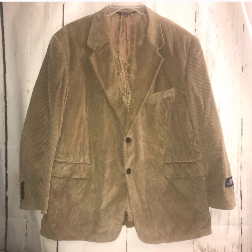 Mens STAFFORD CORDUROY sport coat size 44s